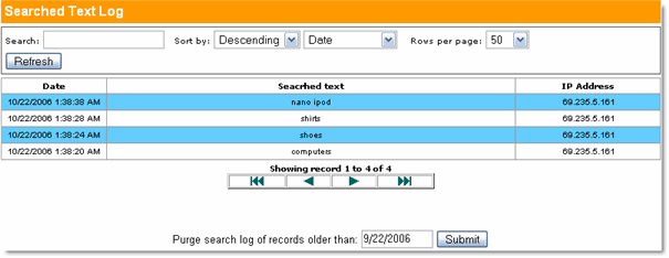 Integrated search tracker